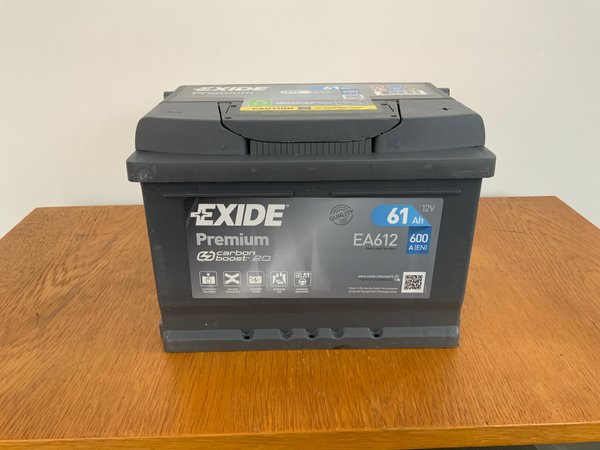 EXIDE PREMIUM EA612 Starterbatterie 12V 61Ah(20h) 600A(EN)