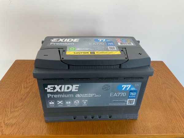 EXIDE PREMIUM EA770 Starterbatterie 12V 77Ah(20h) 760A(EN)
